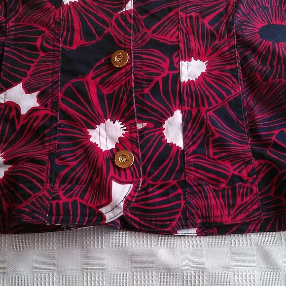 *SOLD* Charter Club Jacket Blazer Red White Blue Size Sml - Picture 8 of 8